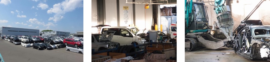 図３　自動車解体の様子